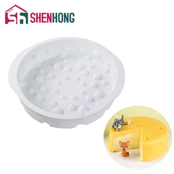 

SHENHONG 4/6/8 Inch Non-stick Silicone Round Cheese Cake Mold Kitchen Bakeware Mousse Desserts Baking Pan Tools Muffin Pastry