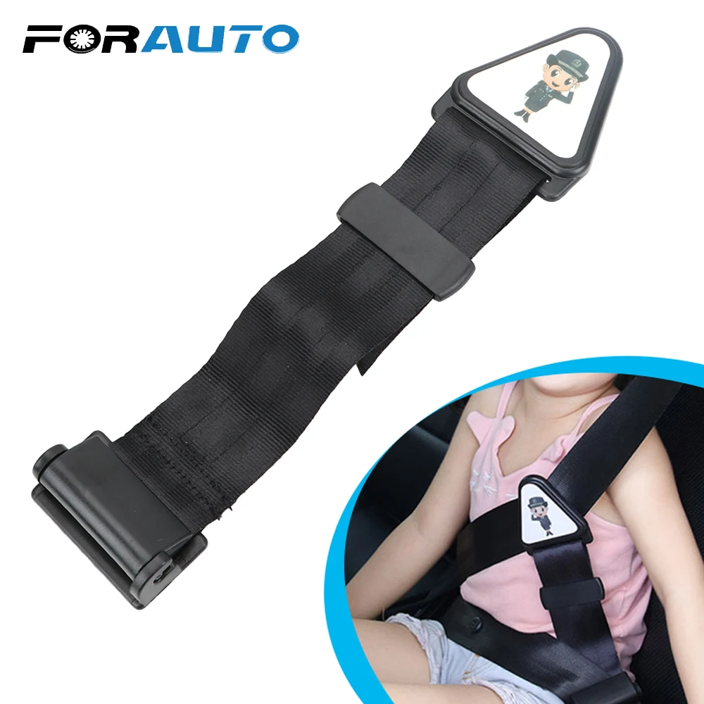 FORAUTO Children Kid Car Safety Belt Car Baby Safety Seat Strap Belt Buckle Adjuster Seat Belt Correction Tape Universal