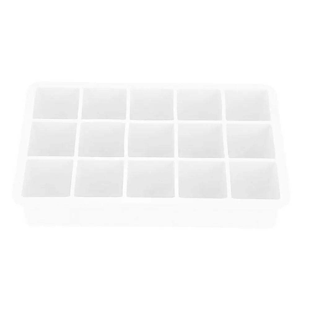15 Grids Silicone Square Ice Mold Tray DIY Pudding Jelly Mould Kitchen Tool
