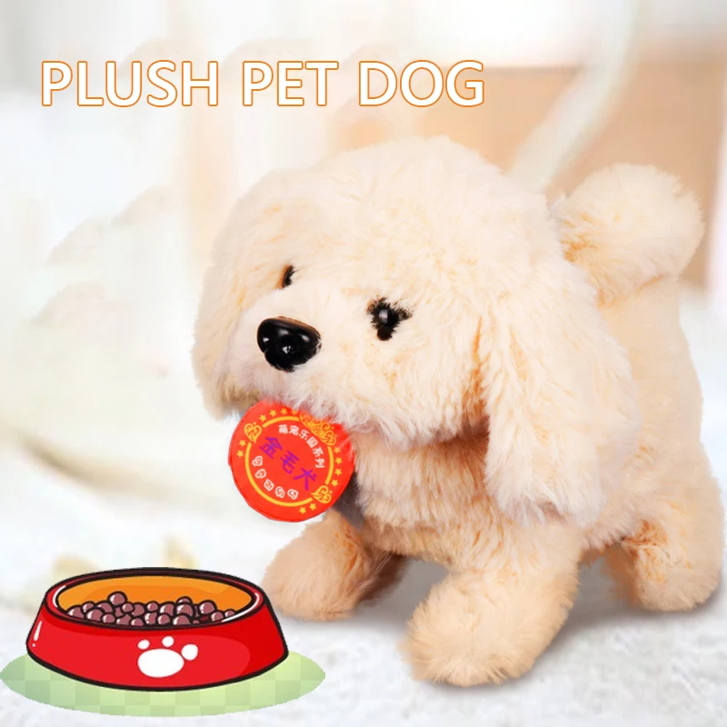 New Nora Mini Pet Electric Dog Can Walk Or Wag Its Tail Imitation Plush Teddy Husky Children's Pet Dog Festival Gift 4