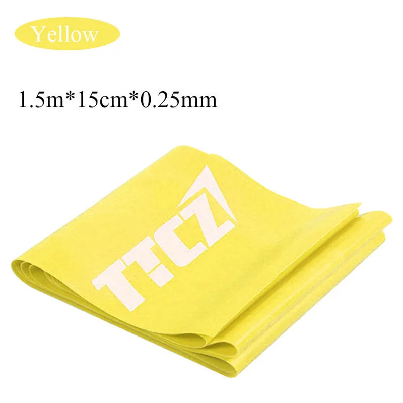 6 Levels Resistance Bands Workout Fitness Gym Rubber Band Yoga Training Loops Latex Yoga Gym Strength Athletic Rope Bands - Цвет: yellow