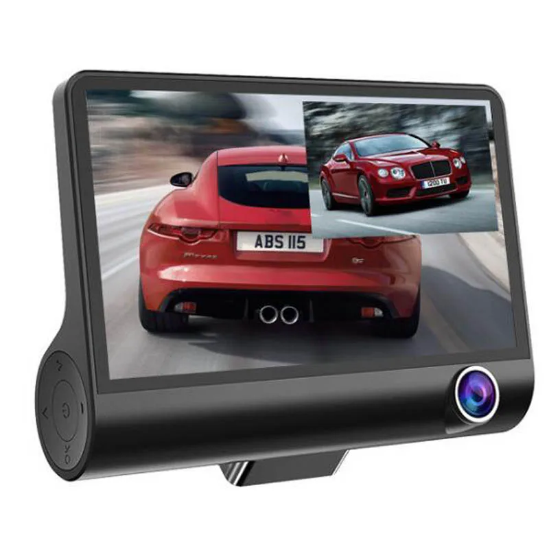 3 в 1 Автомобильный радар детектор DVR камера 4 дюйма Встроенный gps скорость Анти радар 3 объектива Full HD 1296P 170 градусов видео рекордер 1080P
