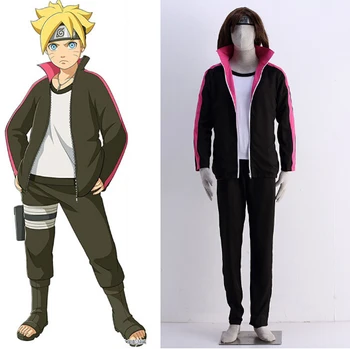 

Anime Naruto The Last Shippuden Uzumaki Boruto Cosplay Costume Black Sportwear For Halloween Cosplay Costumes/Clothing/Suits
