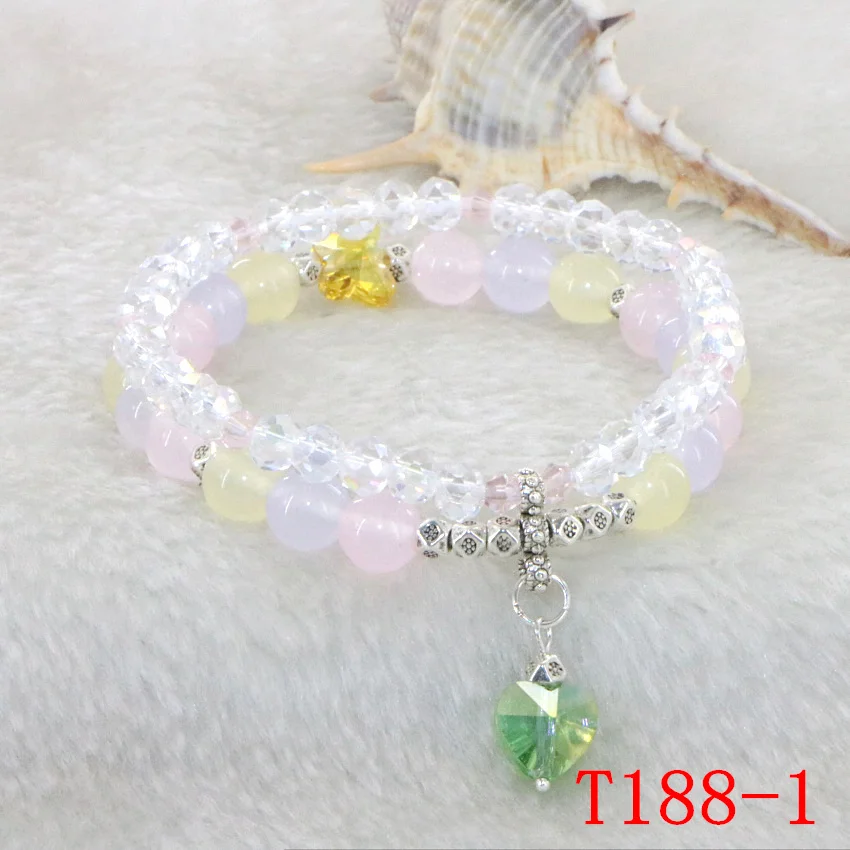 Natural Stone Jasper Tourmaline Amethyst Labradorite Jade bracelets for girls in Charm & Link Bracelets Girl birthday present (25)