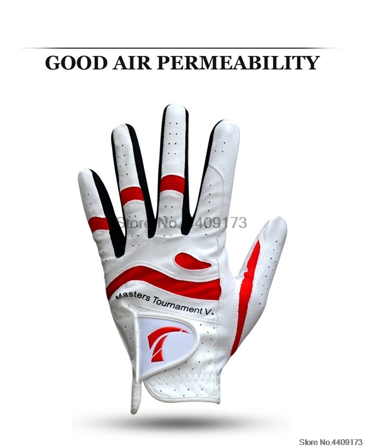 Мужские перчатки для гольфа с левой рукой высокого качества, мягкие дышащие перчатки для полной руки, мужские противоскользящие удобные варежки D0630