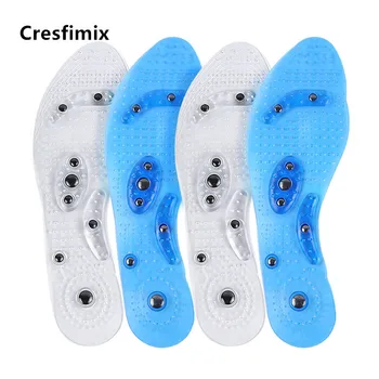

Cresfimix Semelle De Chaussures Unisex High Quality Blue Massage Soft Shoes Insert Insoles Women Plus Size Comfy Insoles B5594