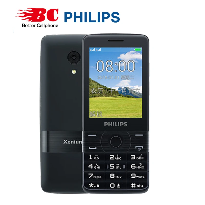 Philips E517 клавиатура телефон 2,4 дюймов 1700 мАч Батарея Одна камера FM радио Поддержка карты памяти Dual SIM 4G FDD LTE