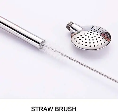 Bombilla Yerba Mate - Cuillère-paille Inox Avec Filtre, Idéale Pour Thé, Café, Soupe