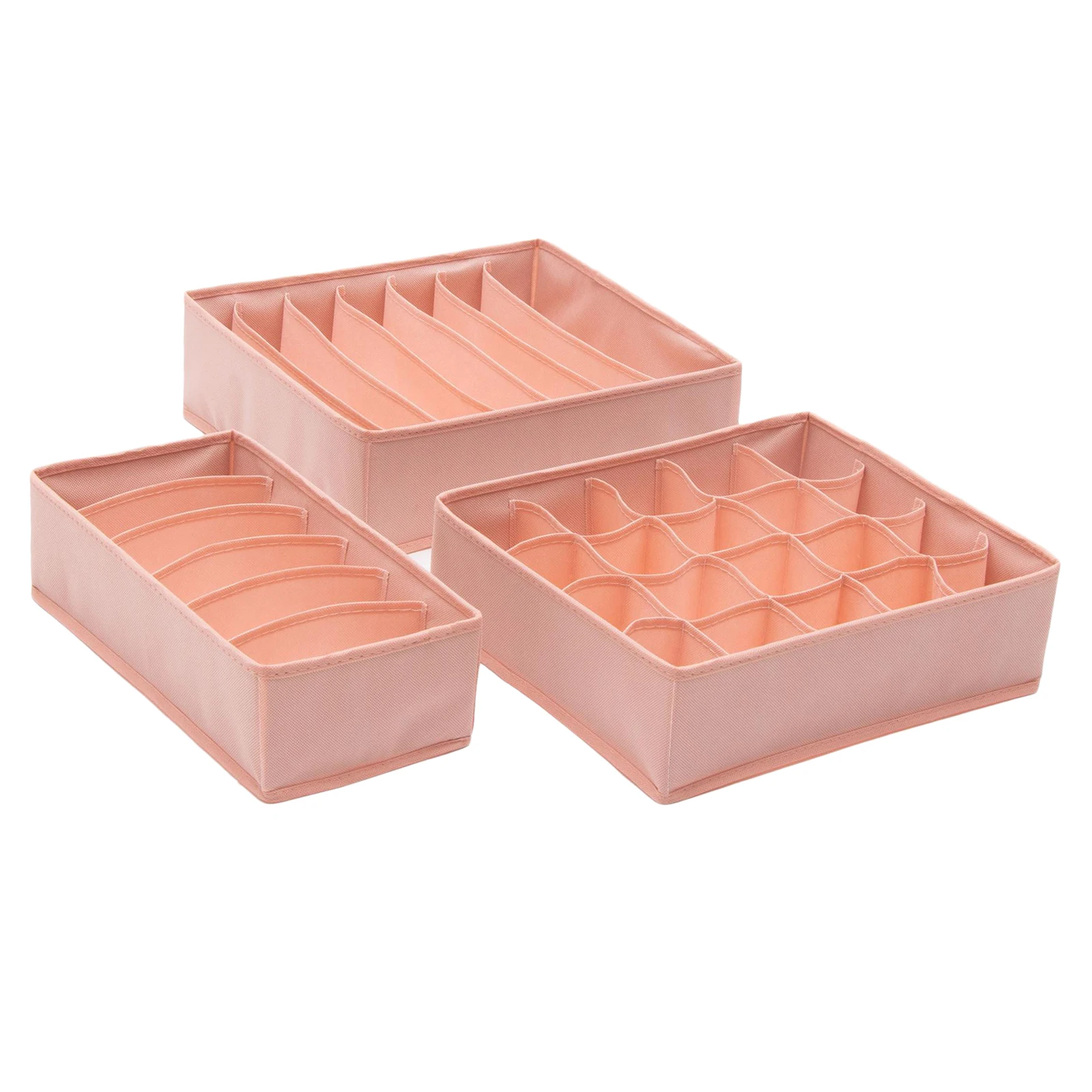 3PCS/set Closet Underwear Storage Ties Drawer Bra Divider Sock Organiser Box Foldable Drawer Organizer