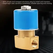 2 способа G1/" прямого действия латунь N/C KSD Соленоидный клапан для воды 0-1Mpa QX22-08 2,4 мм Электрический магнитный клапан