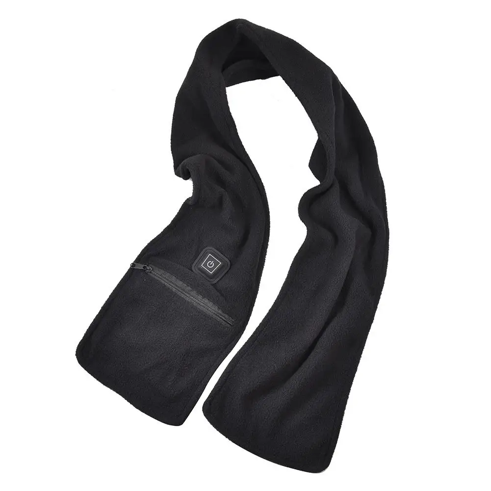 

Heated Warming Scarf with Neck Heating Pad Black USB Power Supply Electric Heated Neck Wrap for Men and Women