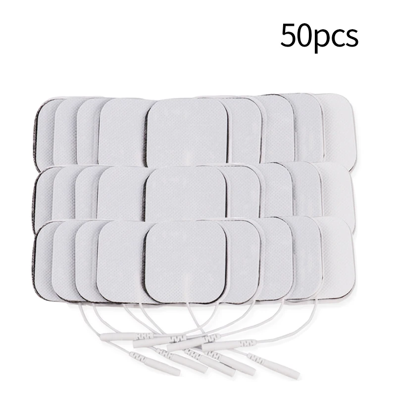 50Pcs Tens Health Care импульсный массажер Ems Электрический акупунктурный стимулятор мышц низкочастотная физиотерапевтическая машина жиросжигатель - Цвет: 50Pcs