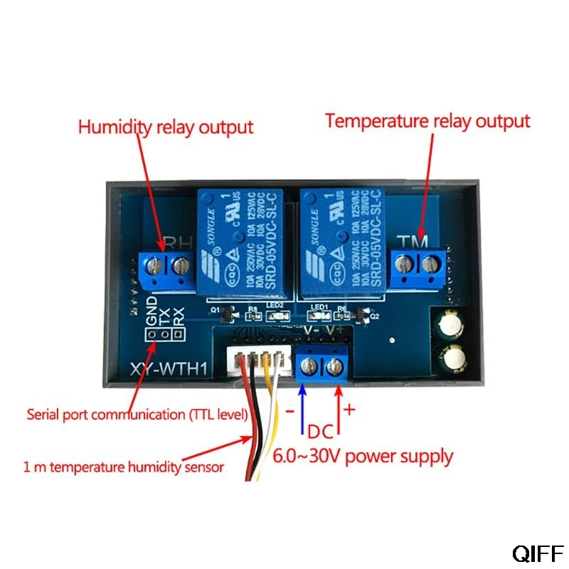 Прямая поставка и XY-WTH1 цифровой регулятор влажности и температуры Термостат Гигрометр Регулятор Aug. 19