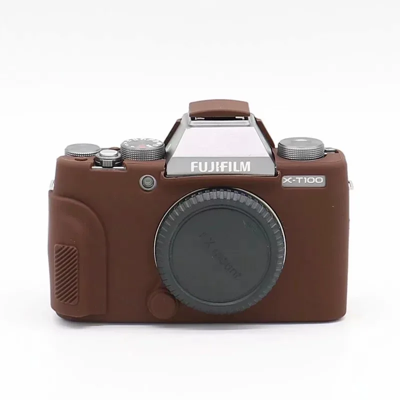Для Fuji XT100 Резиновая кожа брони чехол DSLR камера корпус крышка протектор сумка для Fujifilm xt100 чехол сумка для камеры