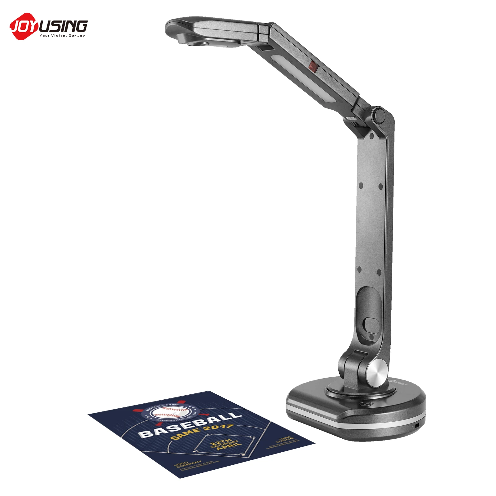 JOYUSING V500S USB 2-in-1 Document Camera & Book Scanner Webcam with Auto Focus 8M A3 Scanning Size LED Light for Mac Windows