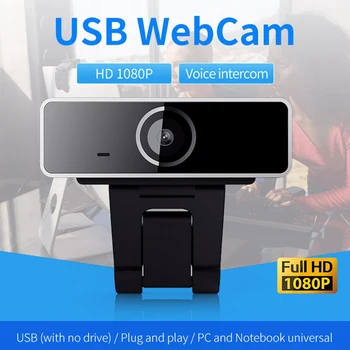 

2MP Full HD 1080P Webcam with Built-in Microphone USB Web Camera for Live Online Class Live Show Live Meeting Computer Webcam