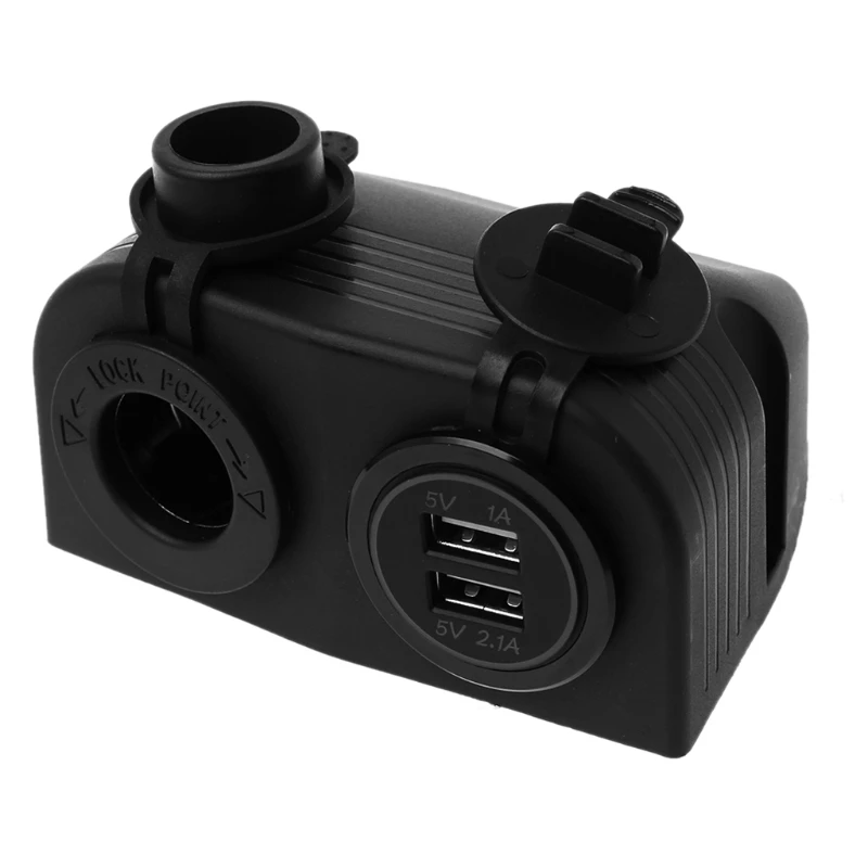 Палатка DC 12V 24V Автомобильная лодка Прикуриватель разъем питания двойной USB зарядное устройство розетки YHQ