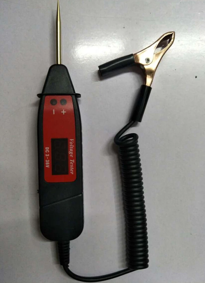 5V-36V Car LCD Digital Electric Voltage Test Pen Probe Detector Tester LED Light Detector Non-Contact Tester Accessory
