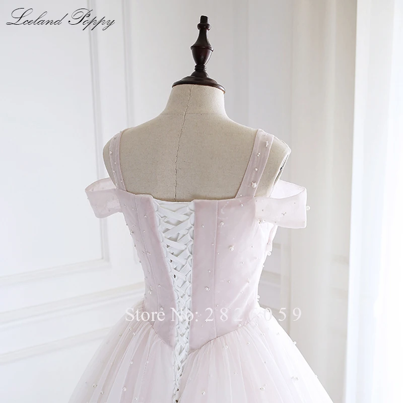 Vestido de Noiva женские трапециевидные тюлевые Свадебные платья без рукавов длиной до пола SweepTrain жемчуг свадебное платье с бисером