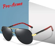 Pro Acme, Ретро стиль, алюминий, поляризационные солнцезащитные очки, мужские, пилот, солнцезащитные очки, покрытие линз, для вождения, для мужчин, zonnebril heren PC1351
