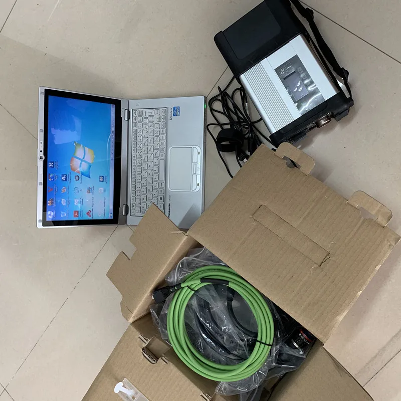 MB STAR C5 SD Connect звезда C5 диагностический сканер с ноутбук CF-AX2(I5 8G) V2019.12 программное обеспечение SD C5 диагностический инструмент 12/24V