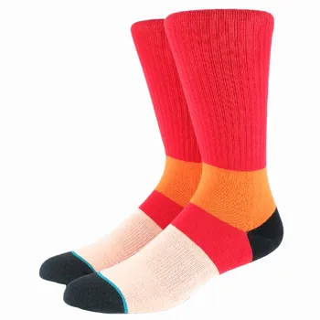 

Men Christmas Red Block Socks