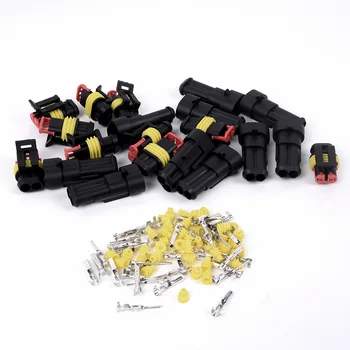 

10 Kits Way Car Auto Trucks Sealed Electrical Wire Connector Plug 2 Pins