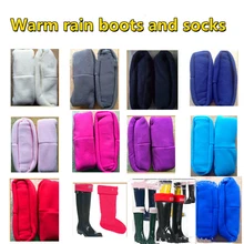 Chaussettes chaudes rembourrées en velours pour femmes, bottes de pluie, 2021