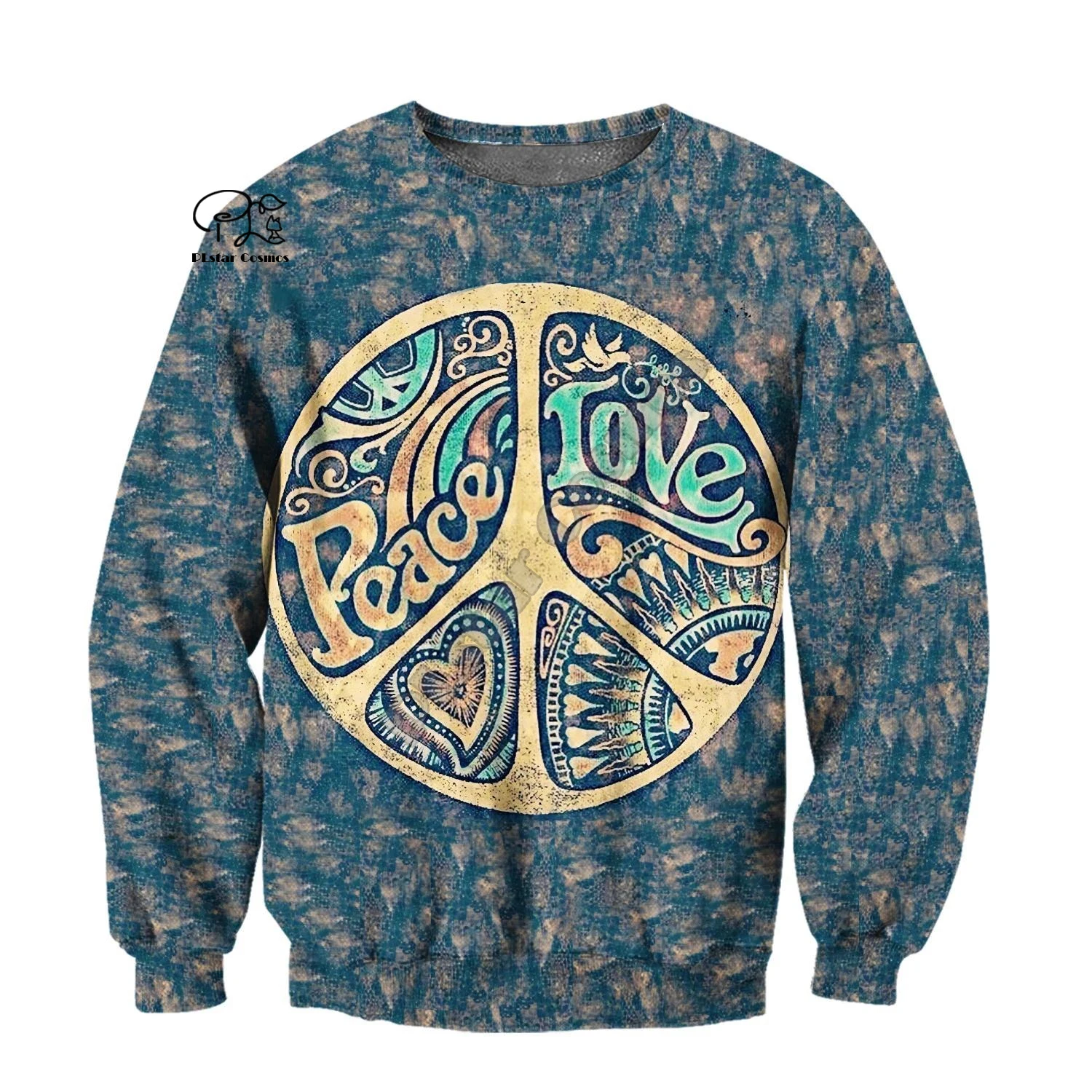 PLstar Cosmos 3D Print Hemp Weeds Royal Hippie Colorful Abstract Funny Men/Women Harajuku Streetwear Zip Hoodies/Sweatshirt-a16