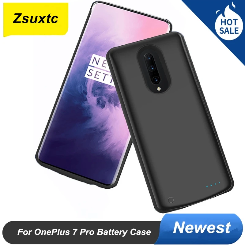 10000 Mah สำหรับ OnePlus 7 Pro แบตเตอรี่กรณีภายนอกฝาครอบกรณี Power Bank