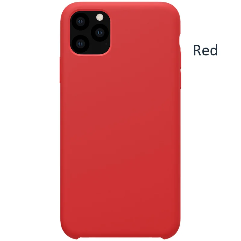 Nillkin жидкий силиконовый чехол для iPhone 11 Pro Max мягкий гелевый резиновый защитный - Цвет: Red