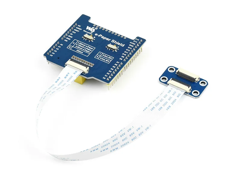 Protetor de Papelão Eletrônico Compatível com Vários Painéis de E-papelão Primeiro Wavesare Spi Painel Eletrônico Universal para Arduino Core Quadro demonstração - Imagem 2