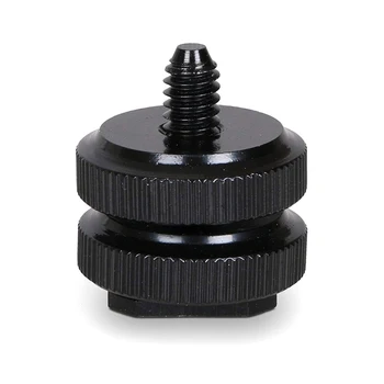 

4Pcs Camera Hot Shoe Mount to 1/4 Tripod Screw Adapter for DSLR Camera Rig LHB99