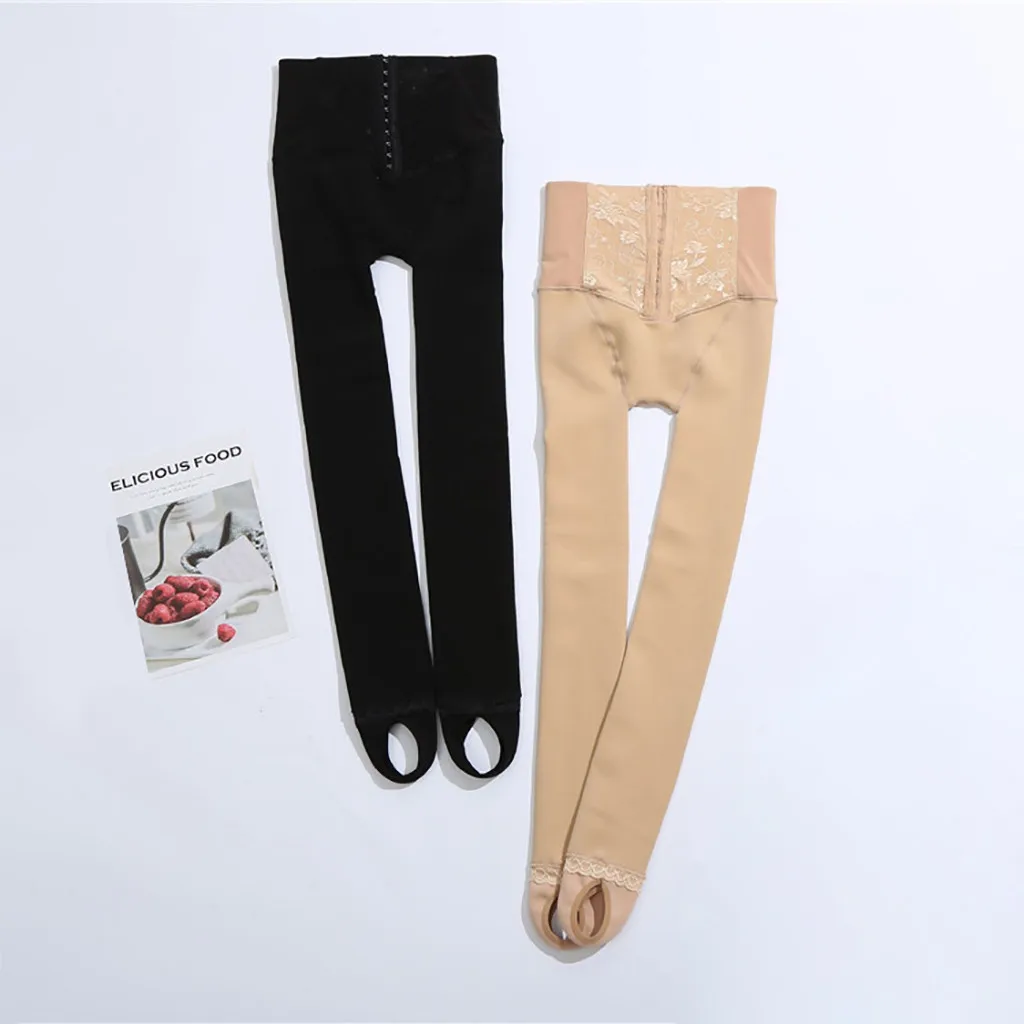 Fleece Lined Leggings for Women-Winter High Waisted Plush Thermal Tights