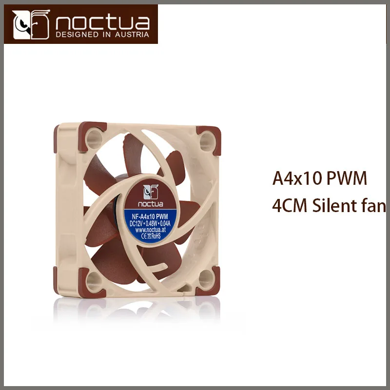 Вентилятор для чехла Noctua NF A4x10 PWM 3pin 4pin 12 В 5 умный ультрамаленький вентилятор 40x40x10