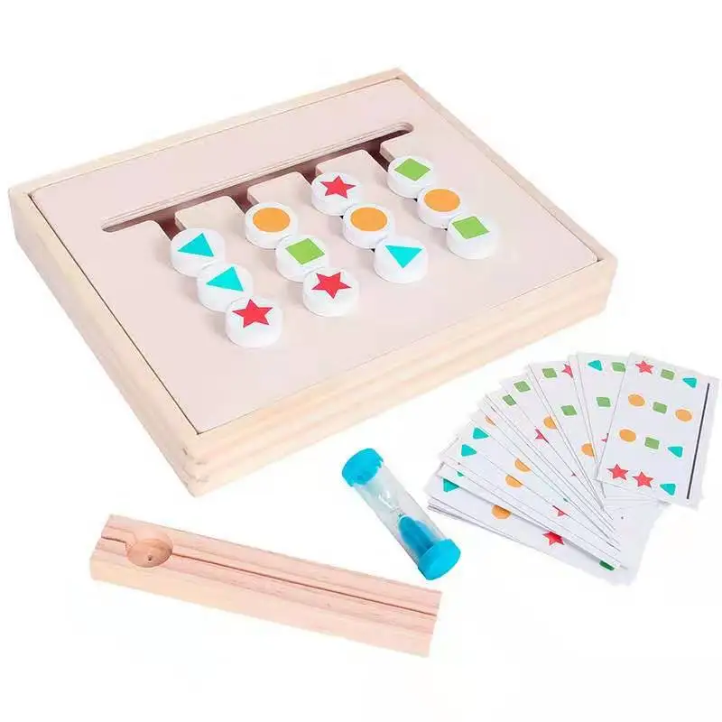  Children Wooden Montessori Kids Early Learning Education Color Shape Cognition Toy Baby Teaching Ma - 4000204321229