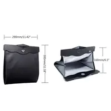 Умный светодиодный автомобильный мусорный бак водонепроницаемый мешок для мусора кожаный карман для хранения многоразового использования