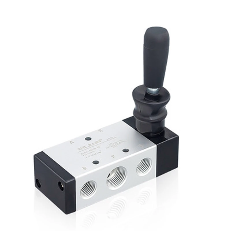 Air Valve Switch Manual Hand Wrench 4H210-08 4H310-10 4H410-15 Pneumatic Control Pull 1/4" 2 Position 5 Port Plate Reversing