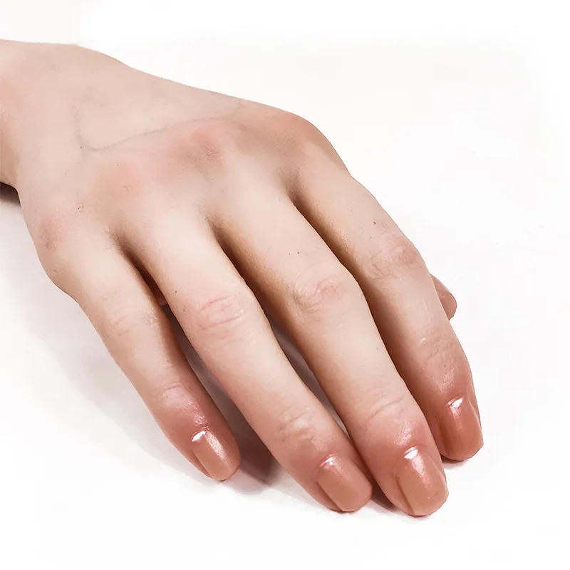 Weibliche Hand Modell Silikon Angepasst Schönheit Lebensechte Hand für Schießen Requisiten Kunstwerk Dekoration Display Gefälschte Nail art TGZS02 – Detail 13