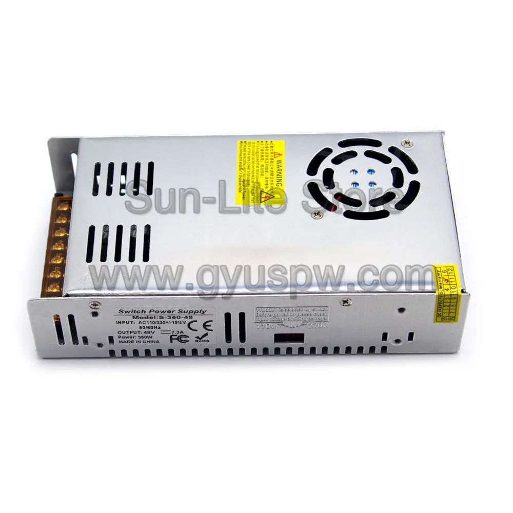 48 В DC источник питания 7.3A 350 Вт Световой трансформатор AC110V 220 В к DC48V источник питания для светодиодного освещения ЧПУ маршрутизатор шаговый двигатель