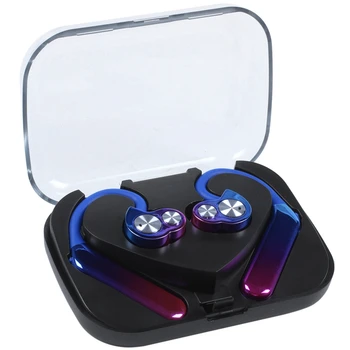 

2Pcs Wireless Bluetooth Headset Tws Bilateral Stereo Hanging Ear Type 5.0 Sports Waterproof Stereo Sound Sport Headphones