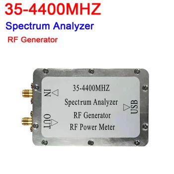 

35-4400MHz Simple Spectrum Sweep Signal Source Tracking Source RF generator RF Power Meter spectrum analyzer w software USB