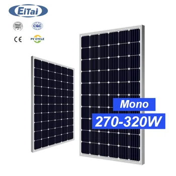 

Eitai Solar Monocrystalline 60Cell Solar Panel 48v 270W 280W 290W 300W 310W 320W Low Price Of Solar Panel