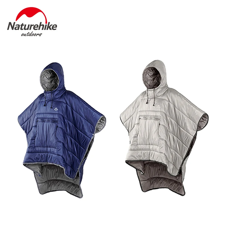 Best  Naturehike Portable Quilt Warm Cotton Sleeping Bag Outdoor Camping Travel Men Women Wearable Water-