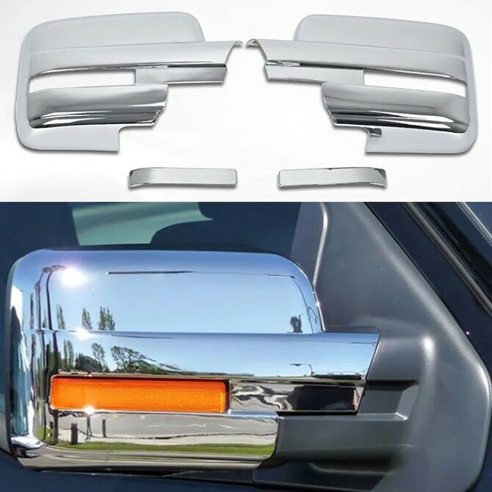 

Electroplating Full Mirror Covers Overlay With Turn Signal Cutout Rearview Mirror Cover For 2009-2014 Ford F-150