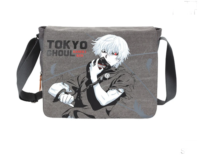Аниме мультфильм Токийский Гуль крутая Косплей kaneki ken сумка на молнии через плечо
