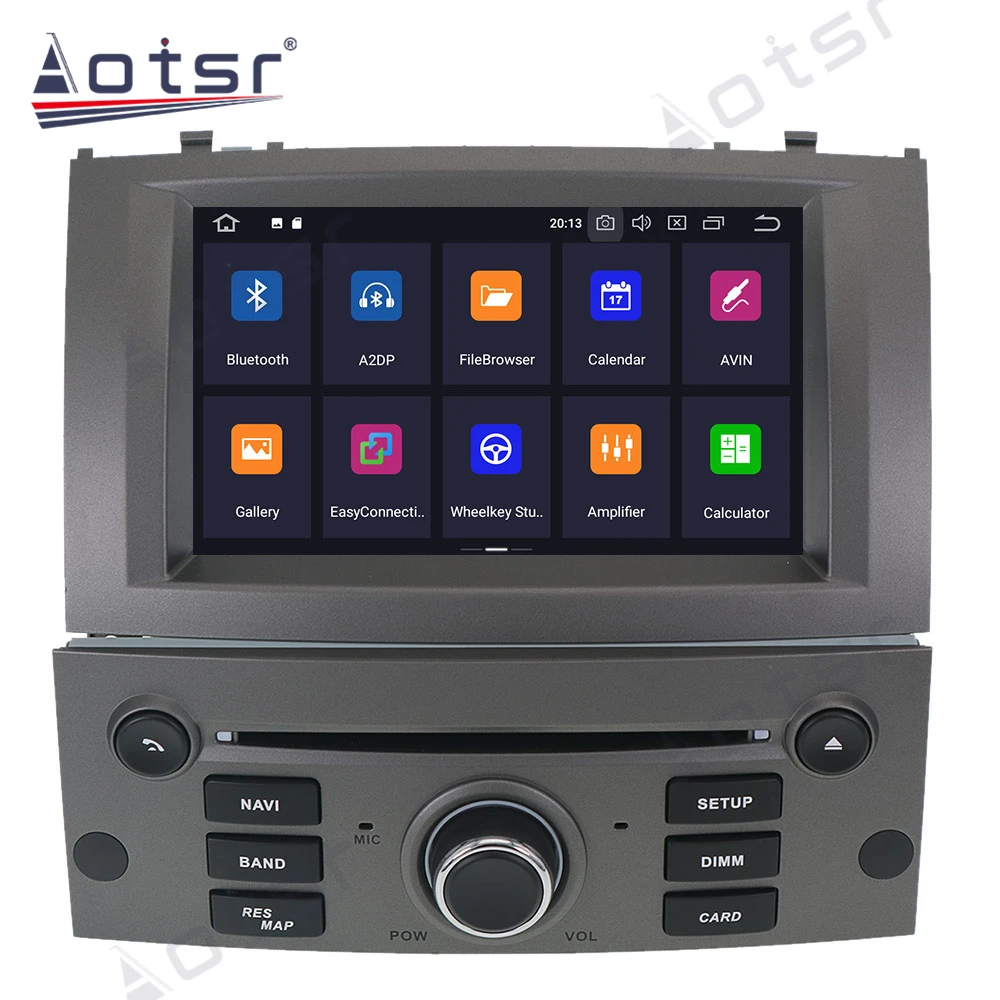 Android 10.0 4+64GB Car Radio GPS Navigation DSP For Peugeot 407 2004 -2010 Car Auto Stereo HD Multimedia DVD Player DSP carplay