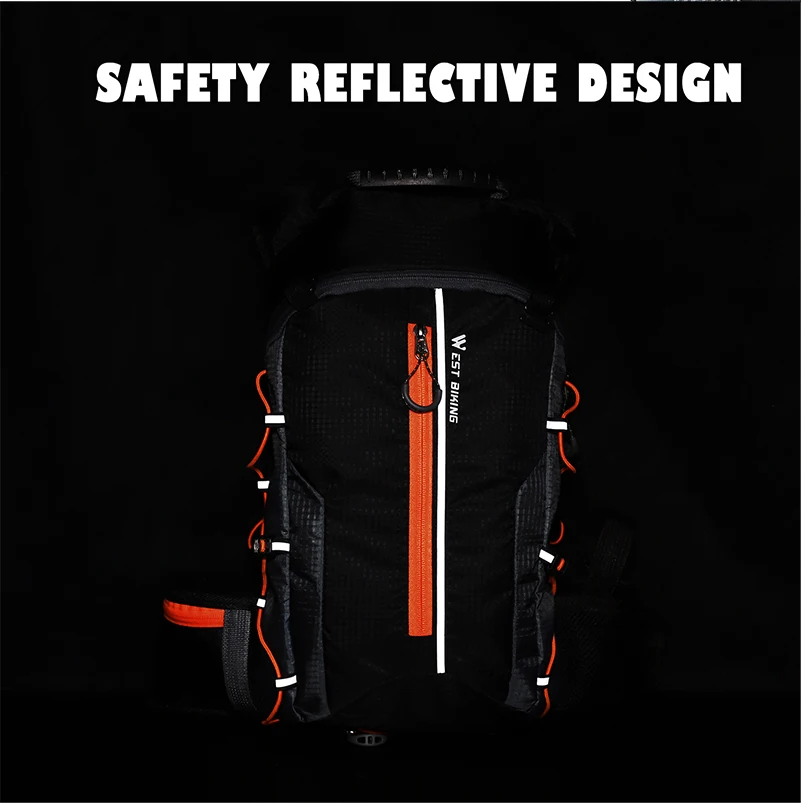WEST BIKING 10L Breathable Cycling Backpack Waterproof Ultralight Folding  Bicycle Bag Outdoor Climbing Travel Hiking Cycling Bag