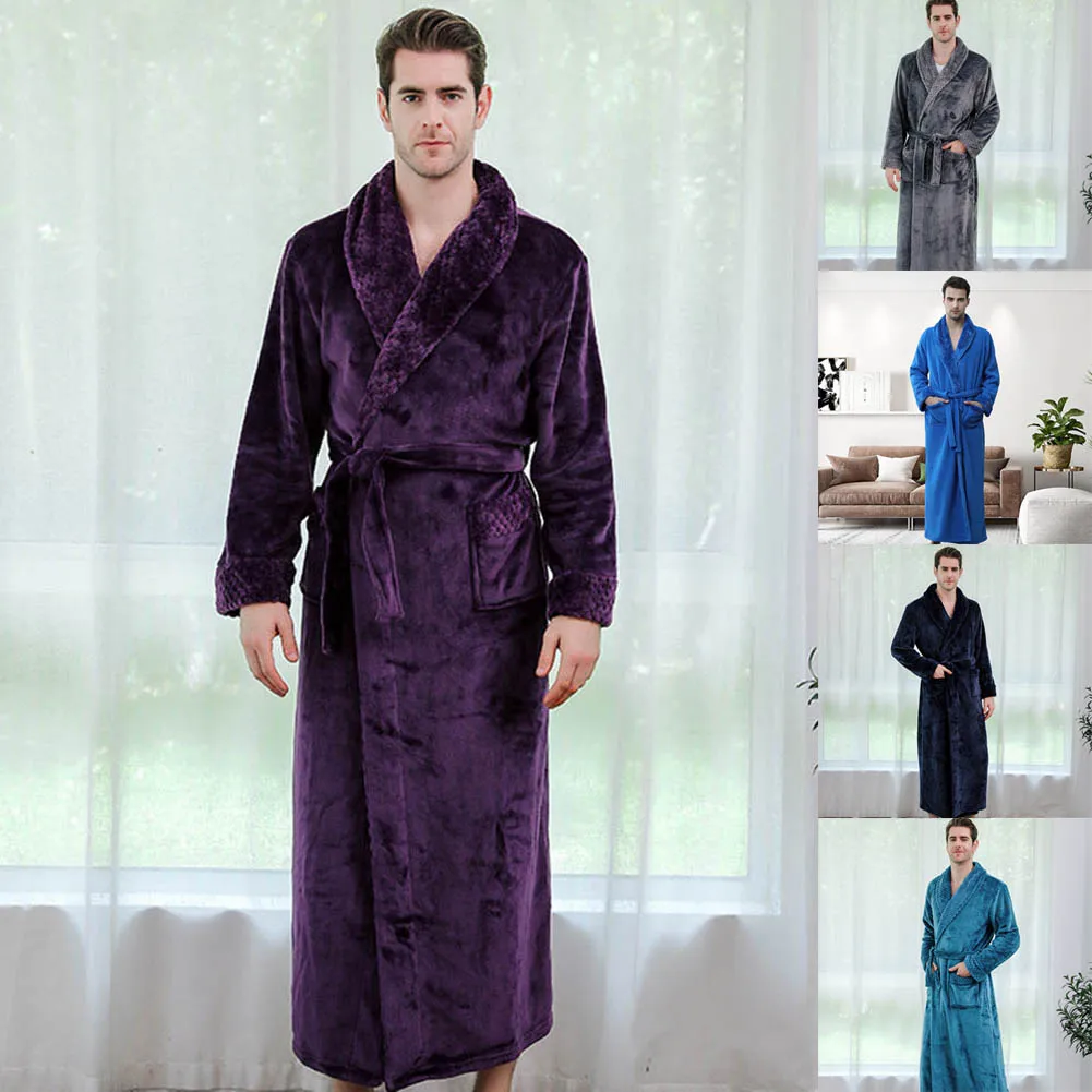 Women Night Gown Bathrobe Winter Lengthened Plush Shawl Bathrobe Long Sleeved Robe Women Night Gown Bathrobe Winter Lengthened Plush Shawl Bathrobe Long Sleeved Robe