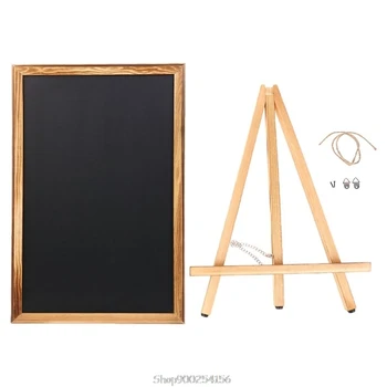

Desktop Memo Message Blackboard Easel Chalkboard Bracket Sketchpad Kids Writing Boards for Restaurant Sign O03 20 Dropship